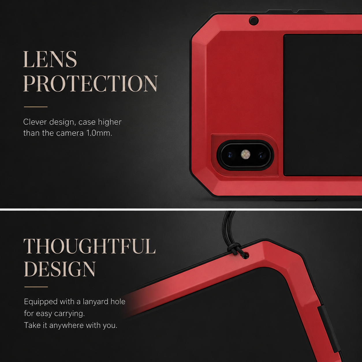 Premium iPhone Case MagSafe Compatible Aluminum Metal Frame Protective Cover Tempered Glass Screen Camera Lens Protection Waterproof Shockproof Full Body