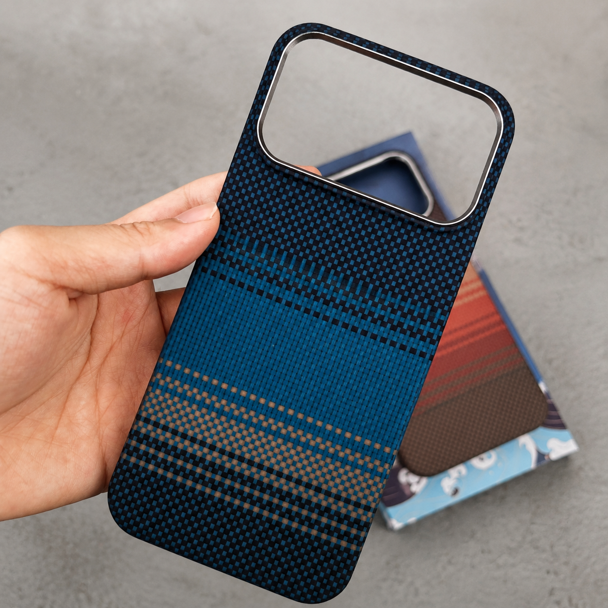 Premium iPhone Case MagSafe Compatible Aramid Carbon Fiber Kevlar Grade Ultra Thin Protective Cover Shockproof Washable Anti Scratch Slim Design