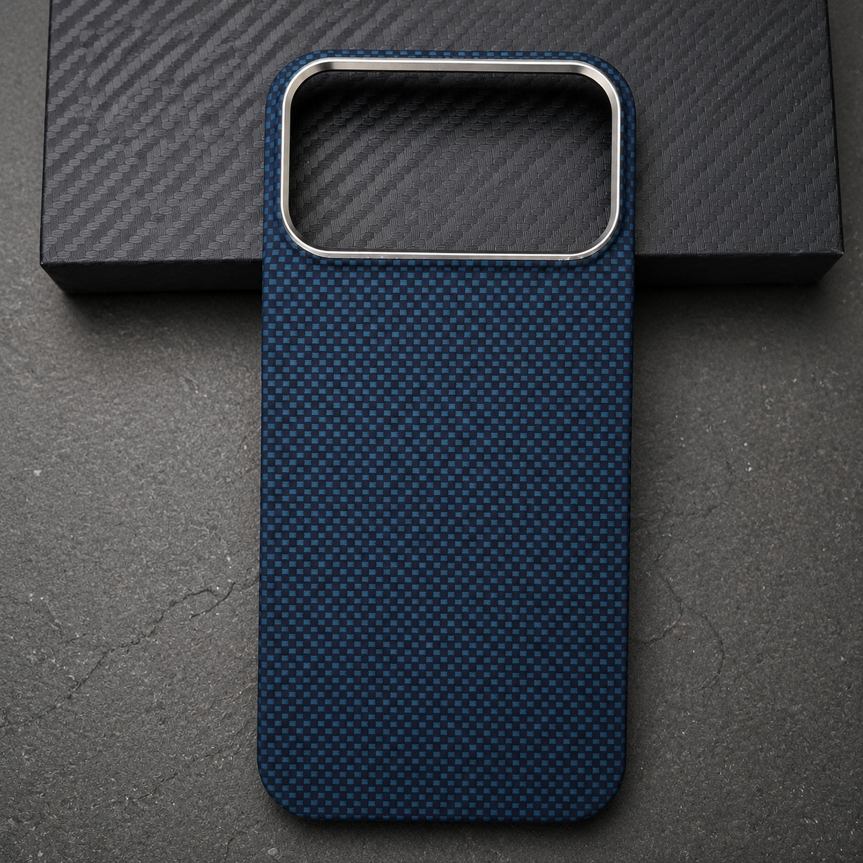 Premium iPhone Case MagSafe Compatible Aramid Carbon Fiber Kevlar Grade Ultra Thin Shockproof Protective Cover Washable Finish Slim Non Slip Design