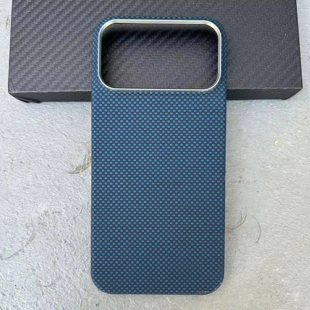 Premium iPhone Case MagSafe Compatible Aramid Carbon Fiber Kevlar Grade Ultra Thin Shockproof Protective Cover Washable Finish Slim Non Slip Design