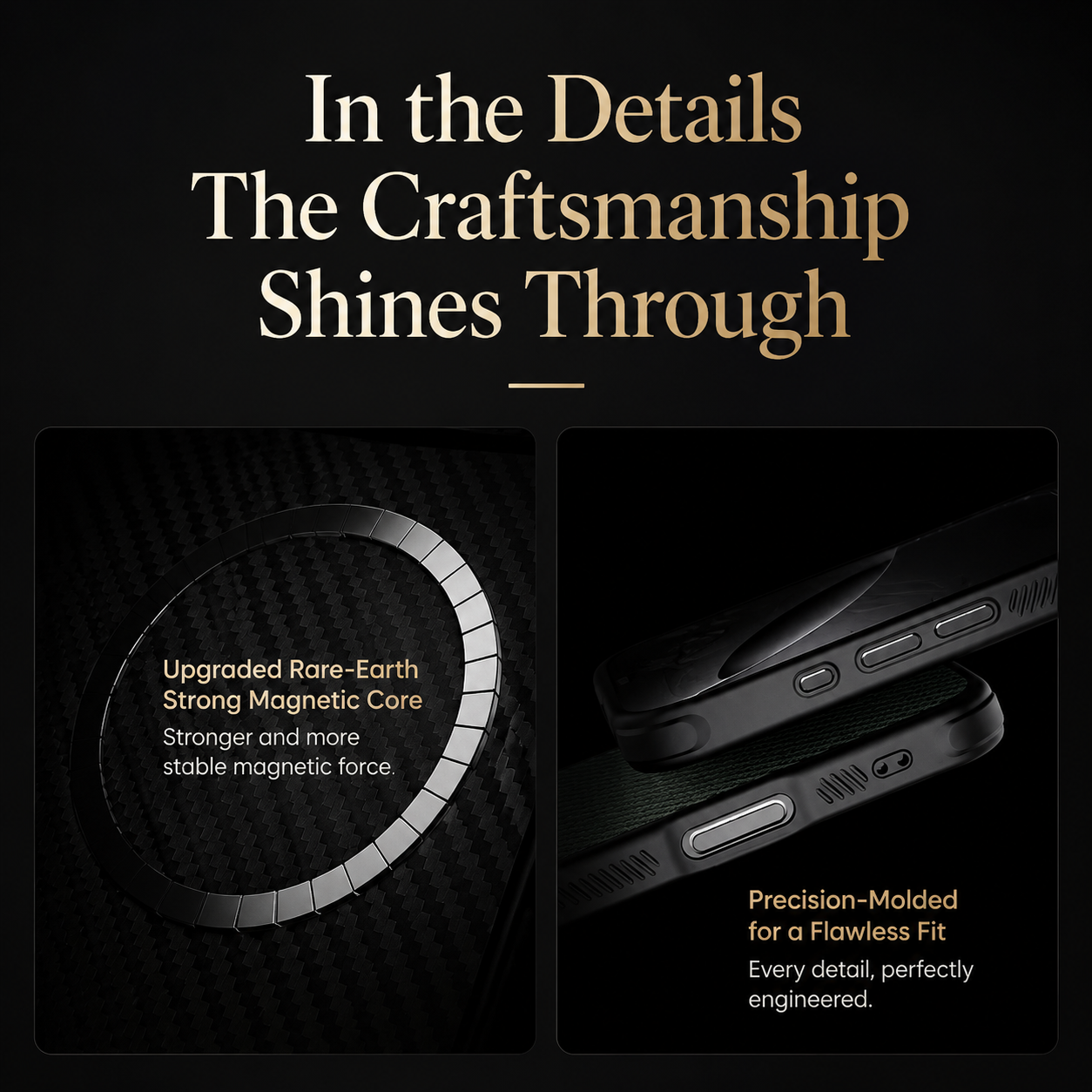 Premium iPhone Case MagSafe Compatible Aramid Fiber Cover Camera Lens Protection Metal Frame Holder Shockproof Full Coverage Anti Fingerprint Design