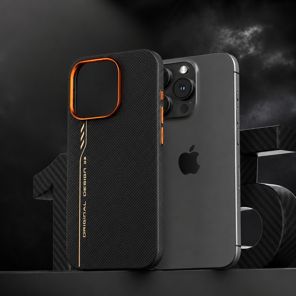 Premium iPhone Case MagSafe Compatible Aramid Fiber Cover Camera Lens Protection Shockproof Anti Fingerprint Anti Scratch Magnetic Half Wrapped Slim Design