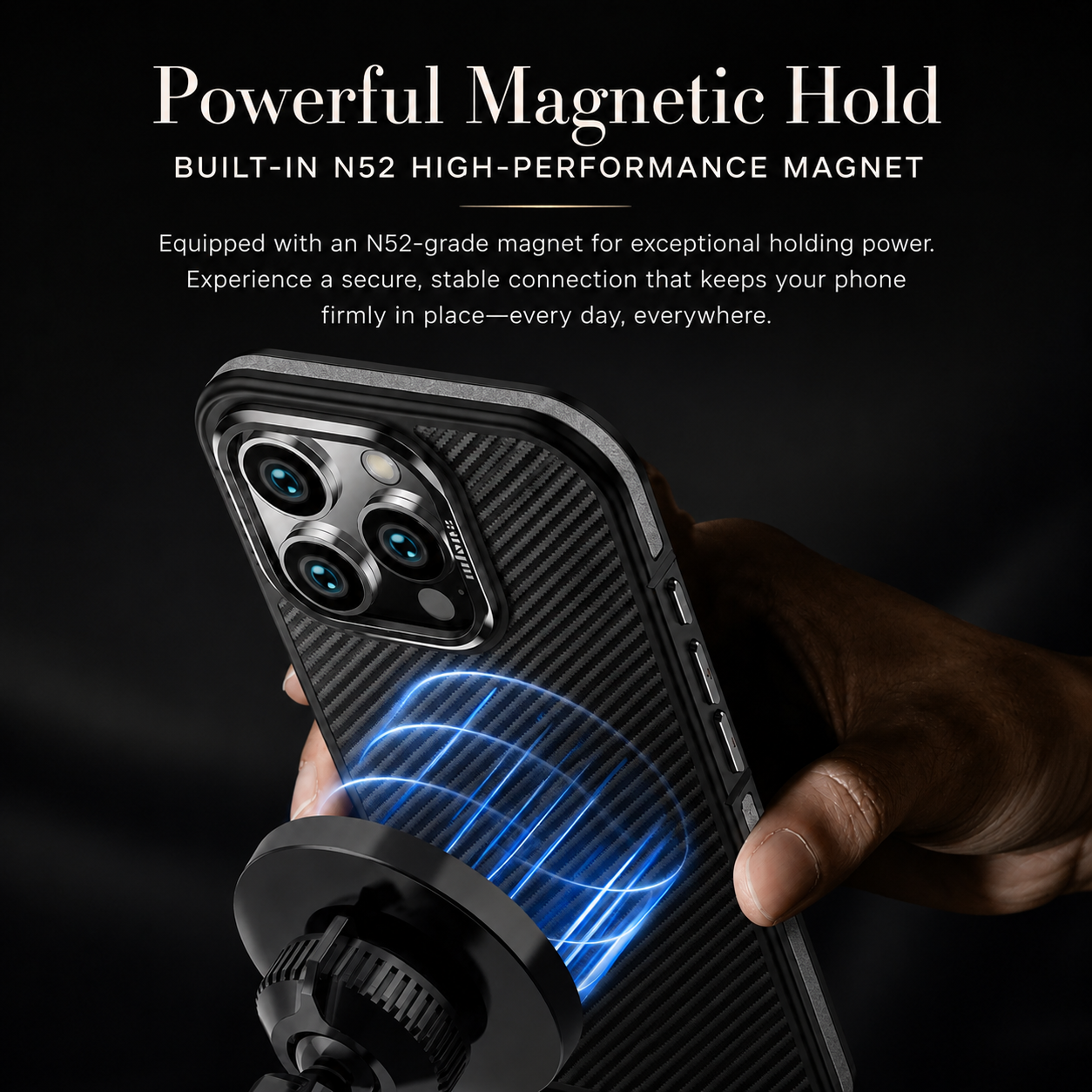 Premium iPhone Case MagSafe Compatible Aramid Fiber Cover Metal Camera Protection Shockproof Anti Fingerprint Non Slip Grip Slim Lightweight Design