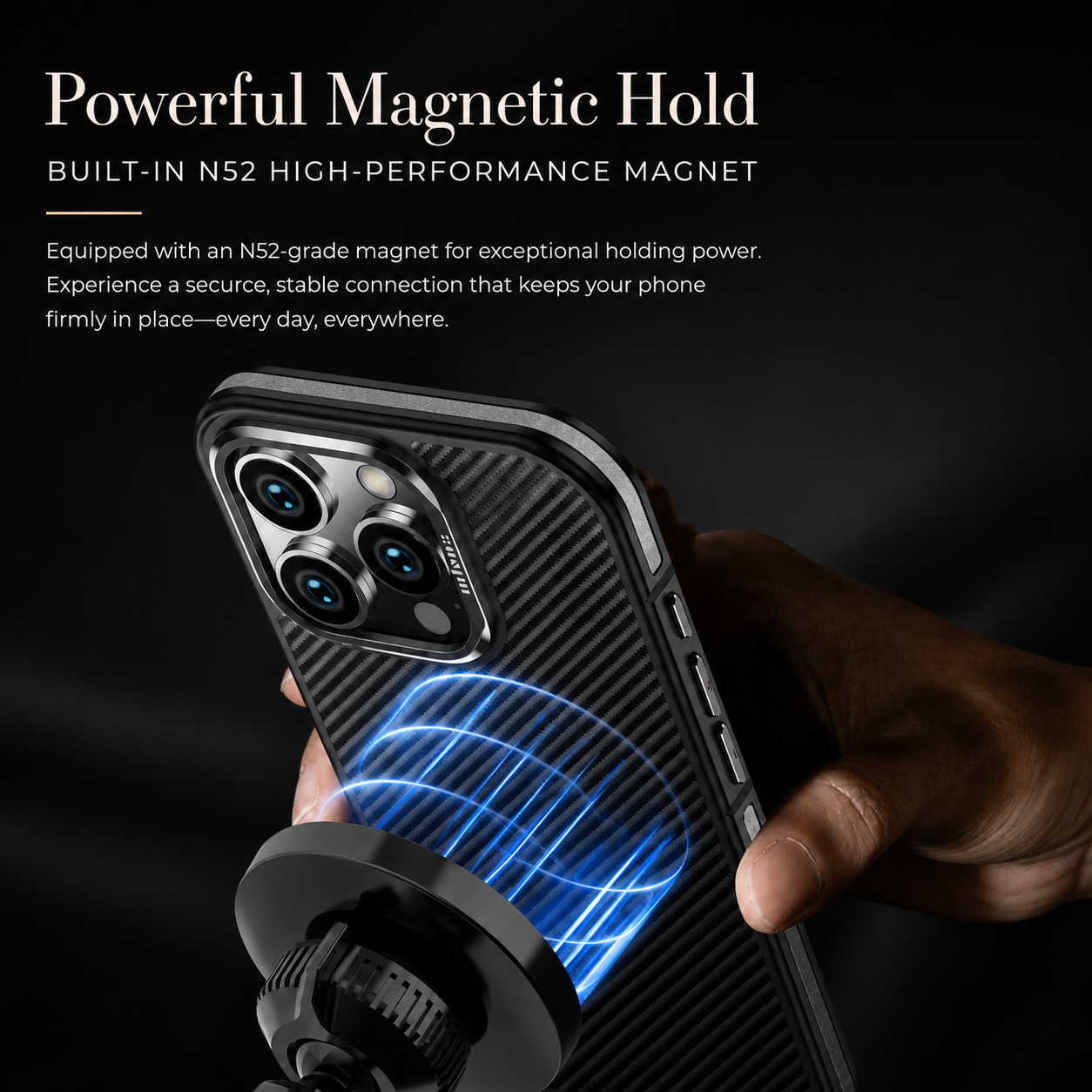 Premium iPhone Case MagSafe Compatible Aramid Fiber Cover Shockproof Anti Fingerprint Scratch Resistant Non Slip Grip Ultra Slim Lightweight Design
