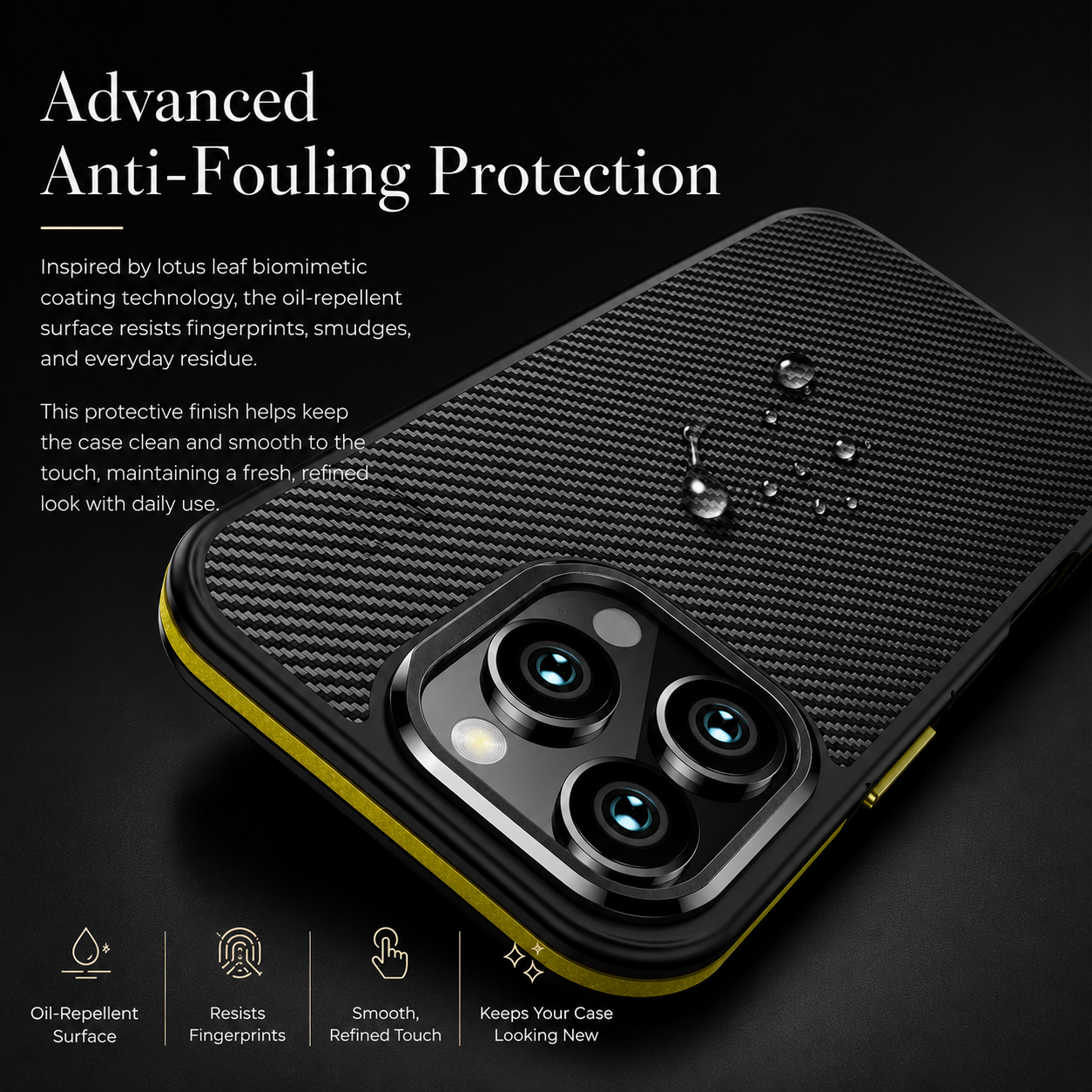 Premium iPhone Case MagSafe Compatible Aramid Fiber Cover Shockproof Anti Fingerprint Scratch Resistant Non Slip Grip Ultra Slim Lightweight Design