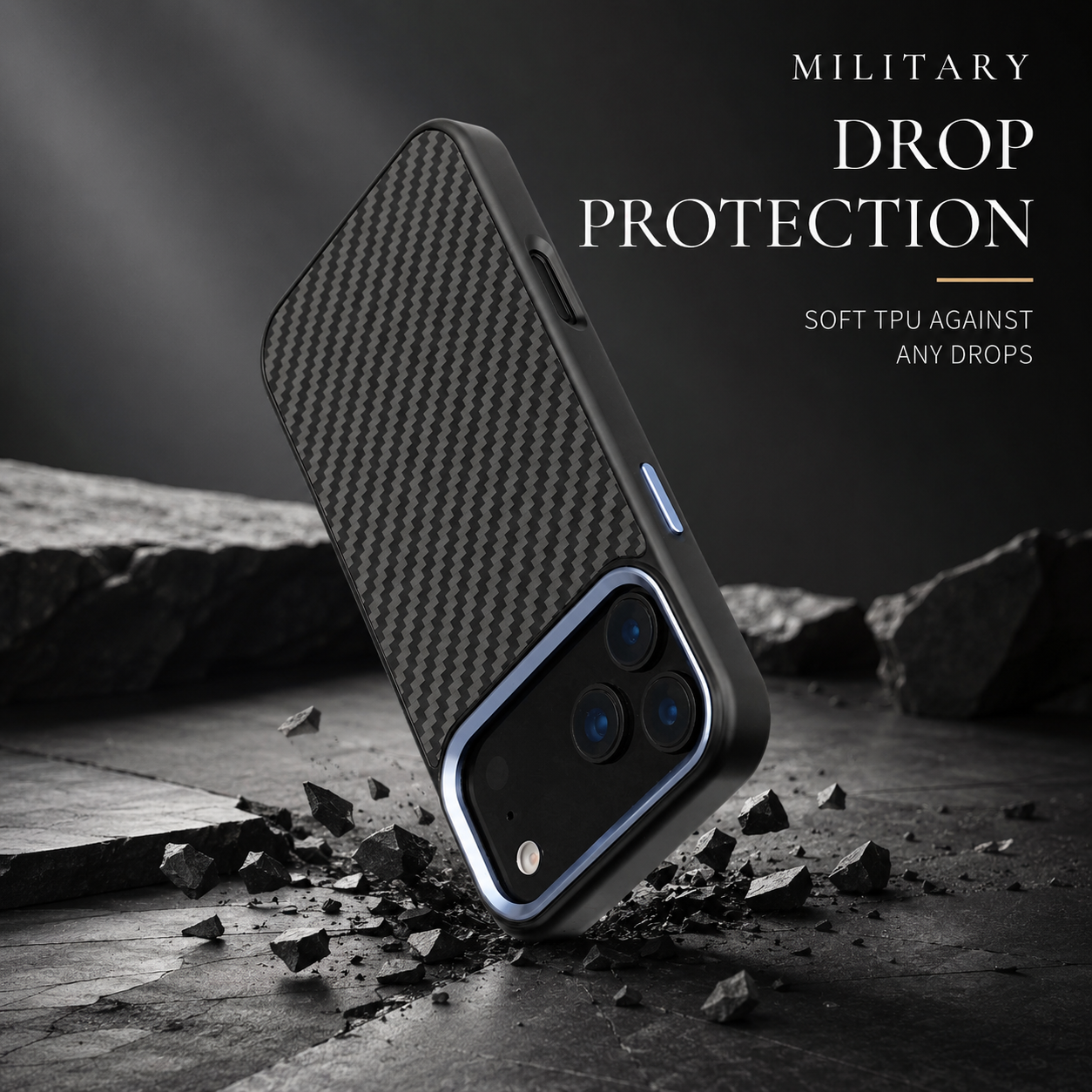 Premium iPhone Case MagSafe Compatible Aramid Fiber Cover with Full Coverage Protection, Lightweight Design, Secure Grip, Camera Lens Protection and Durable