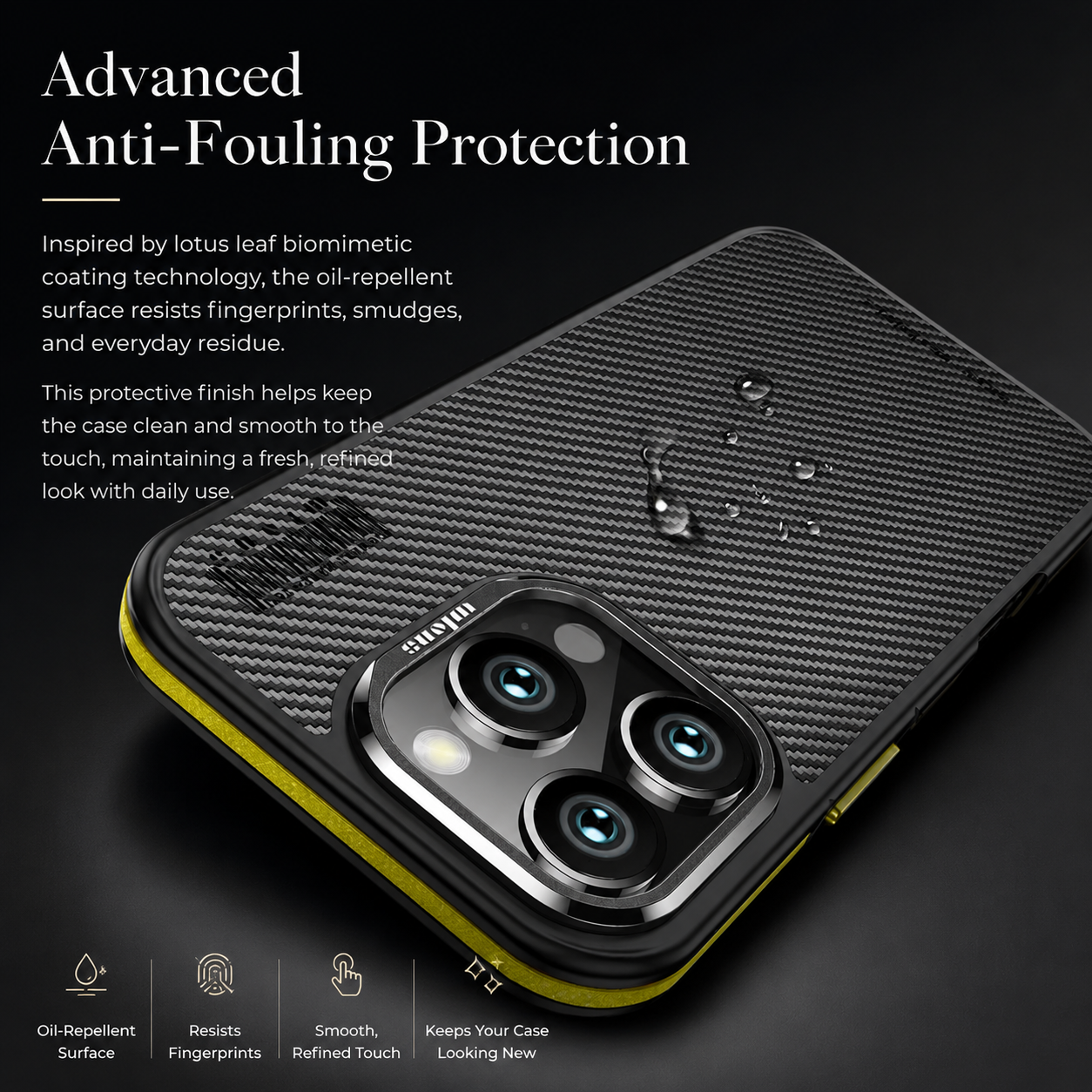 Premium iPhone Case MagSafe Compatible Aramid Fiber Protective Cover Shockproof Anti Scratch Anti Fingerprint Non Slip Grip Slim Lightweight Design