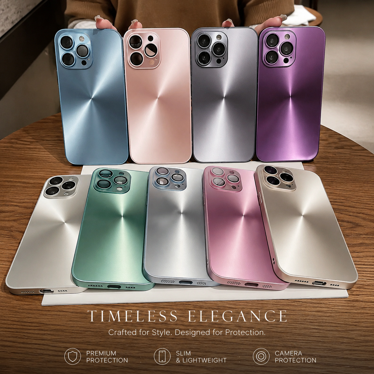Premium iPhone Case MagSafe Compatible Aurora Matte Shockproof Protective Cover Color Shift Finish Camera Lens Guard Slim Texture Grip Surface