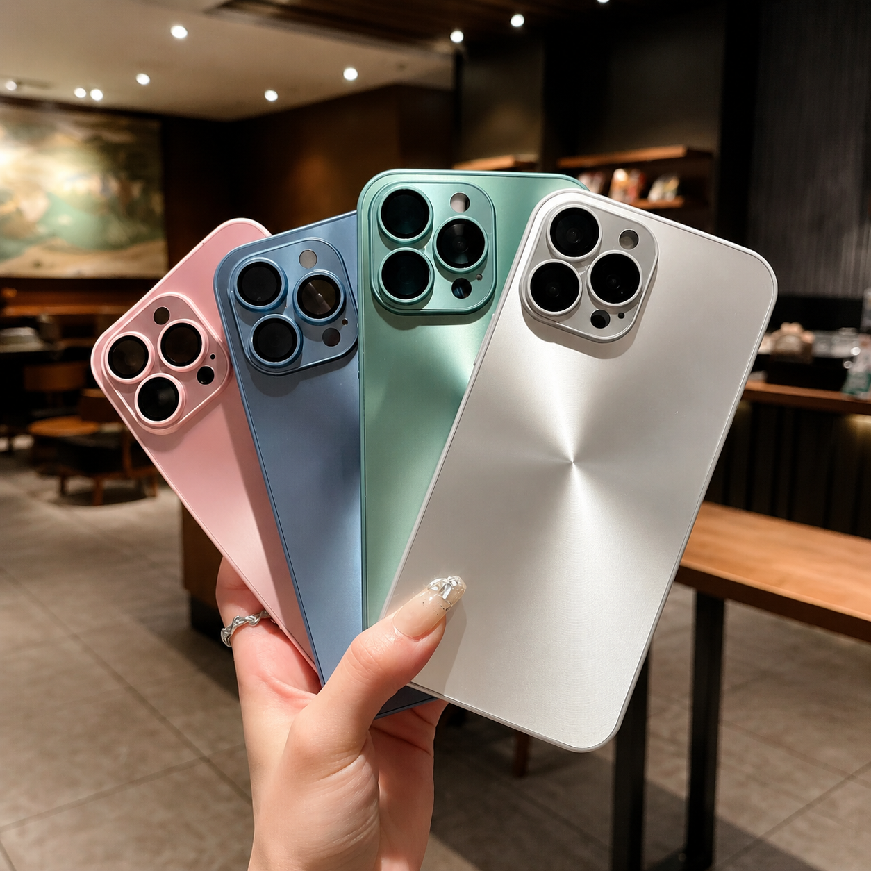 Premium iPhone Case MagSafe Compatible Aurora Matte Shockproof Protective Cover Color Shift Finish Camera Lens Guard Slim Texture Grip Surface
