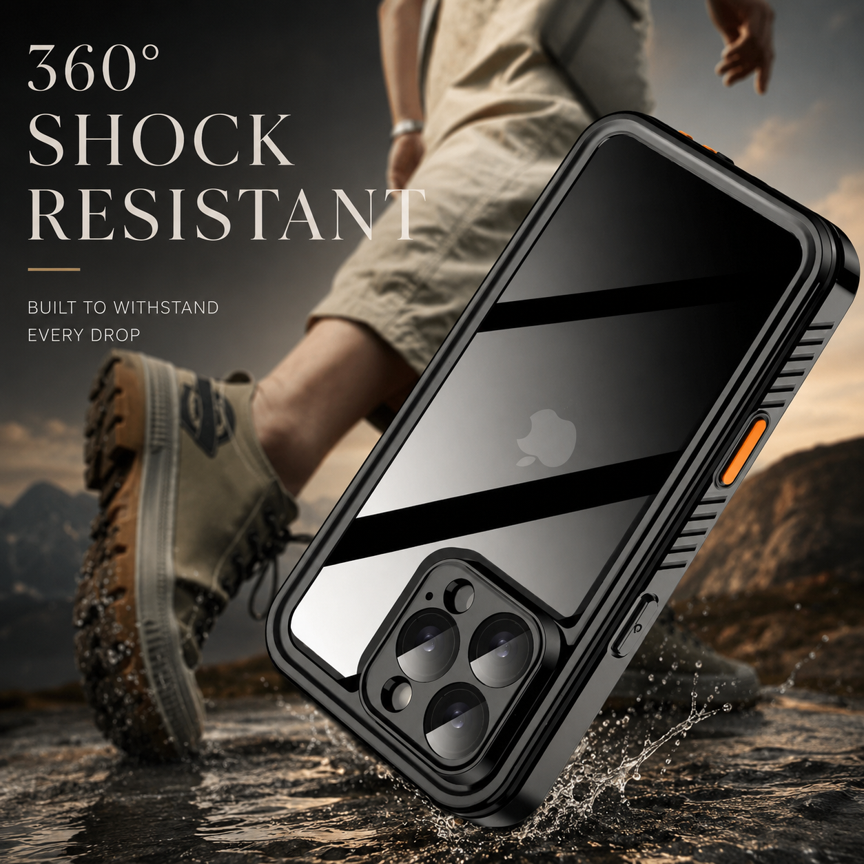 Premium iPhone Case MagSafe Compatible Built In Screen Protection Waterproof Protective Cover Shockproof Full Body Dustproof Design
