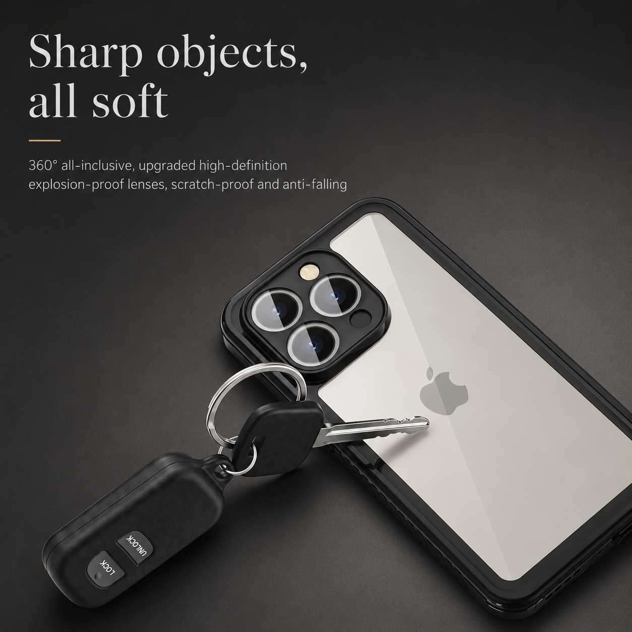 Premium iPhone Case MagSafe Compatible Built In Screen Protection Waterproof Protective Cover Shockproof Full Body Dustproof Design