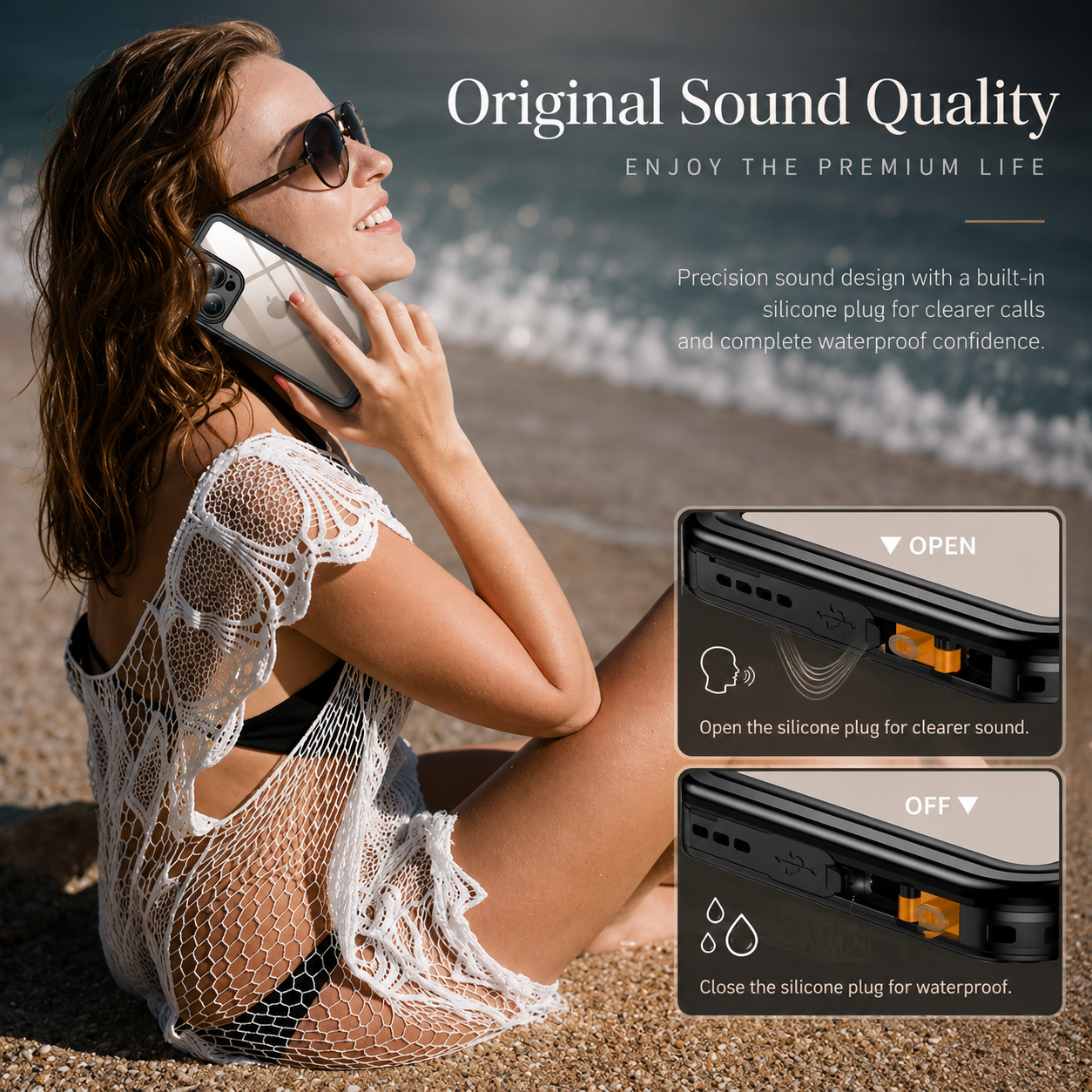 Premium iPhone Case MagSafe Compatible Built In Screen Protection Waterproof Protective Cover Shockproof Full Body Dustproof Design