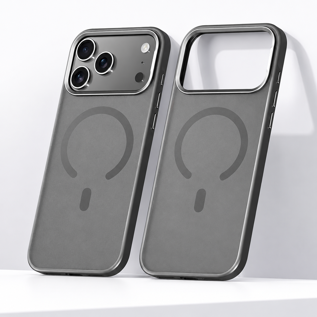 Premium iPhone Case MagSafe Compatible Camera Lens Protection Alloy Frame Cover Shockproof PC TPU Hybrid Design Anti Fingerprint Translucent Finish