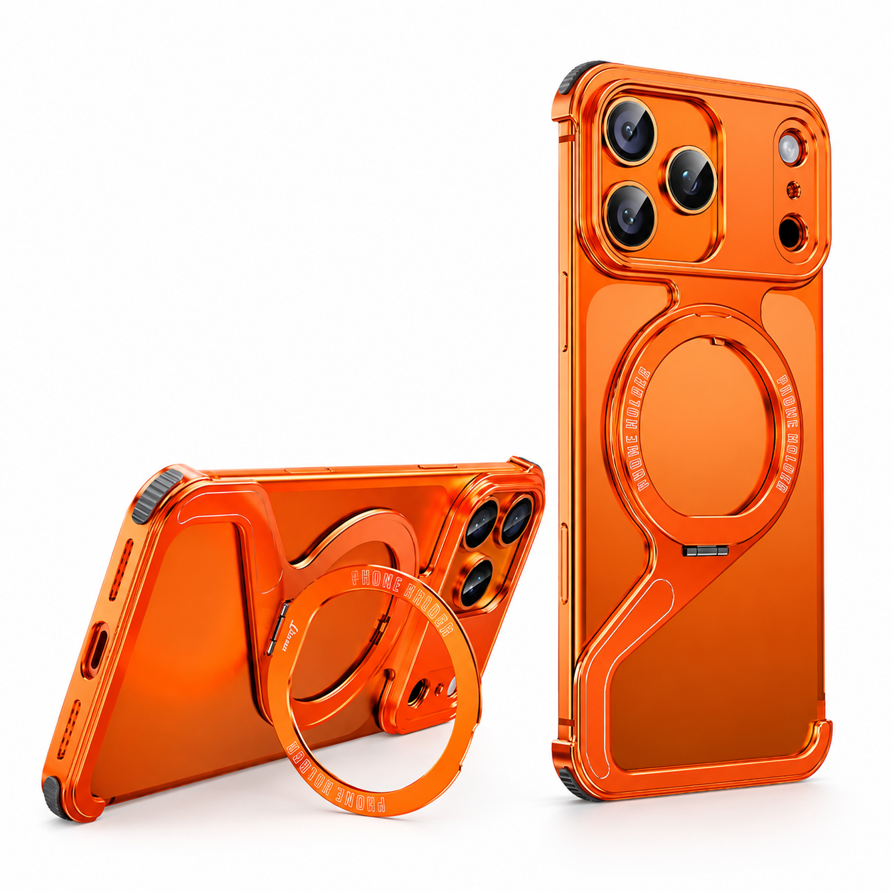Premium iPhone Case MagSafe Compatible Camera Lens Protection Aluminum Alloy Frameless Magnetic Cover Shockproof Metal Edge Slim Minimal Design