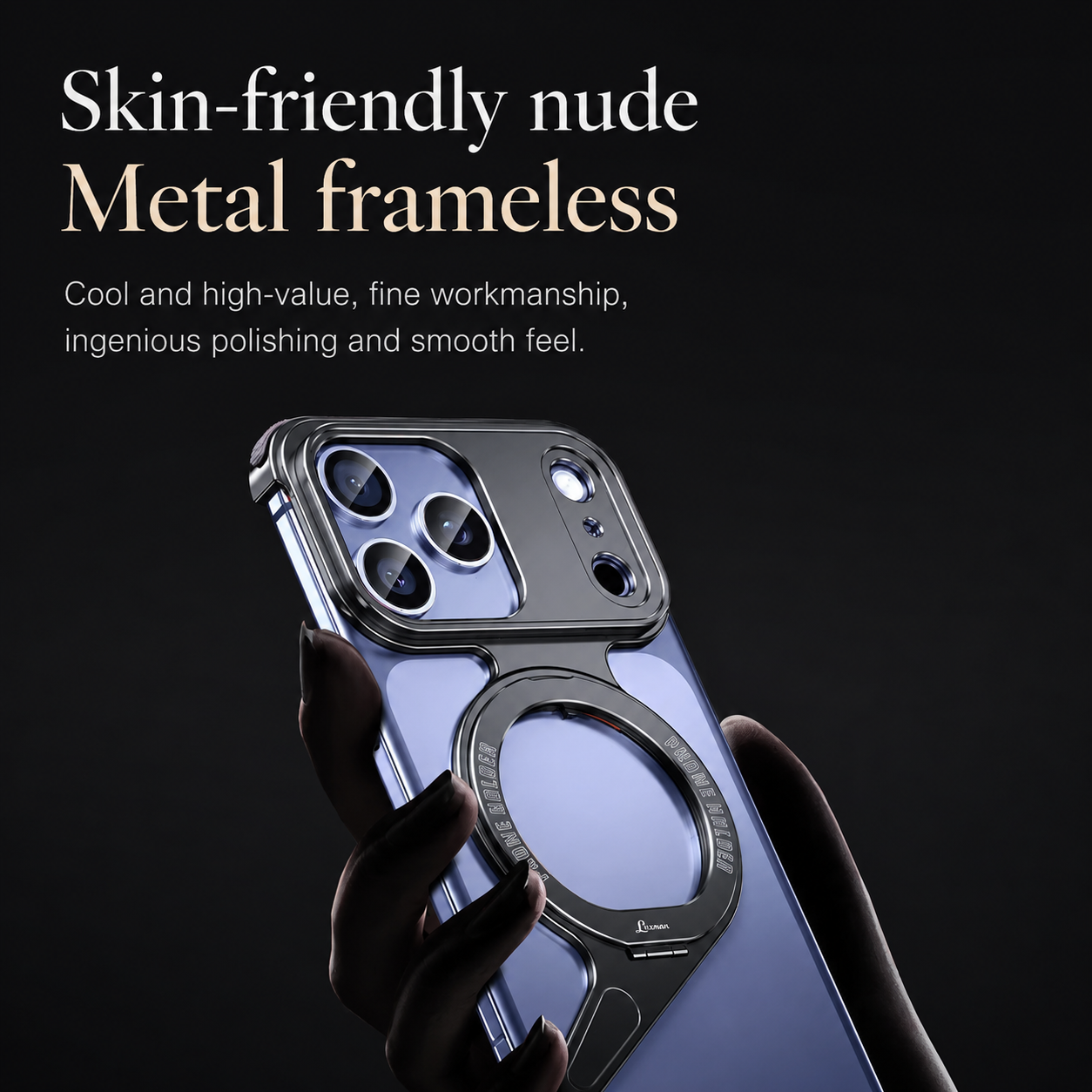 Premium iPhone Case MagSafe Compatible Camera Lens Protection Aluminum Alloy Frameless Magnetic Cover Shockproof Metal Edge Slim Minimal Design