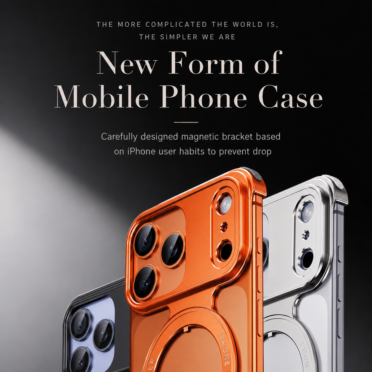 Premium iPhone Case MagSafe Compatible Camera Lens Protection Aluminum Alloy Frameless Magnetic Cover Shockproof Metal Edge Slim Minimal Design