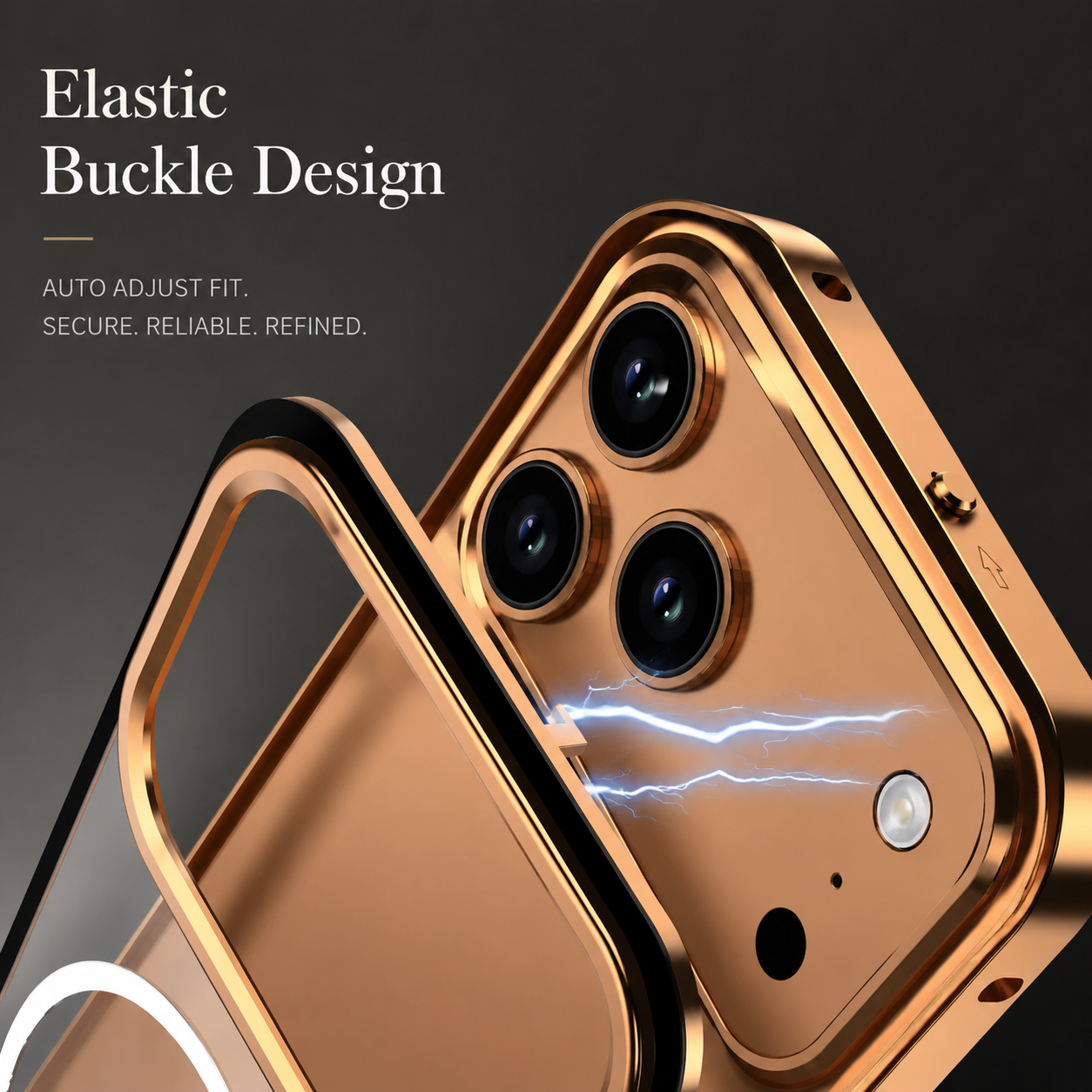 Premium iPhone Case MagSafe Compatible Camera Lens Protection Aluminum Alloy Magnetic Backplate Cover Frosted Anti Fingerprint Full Protection Design