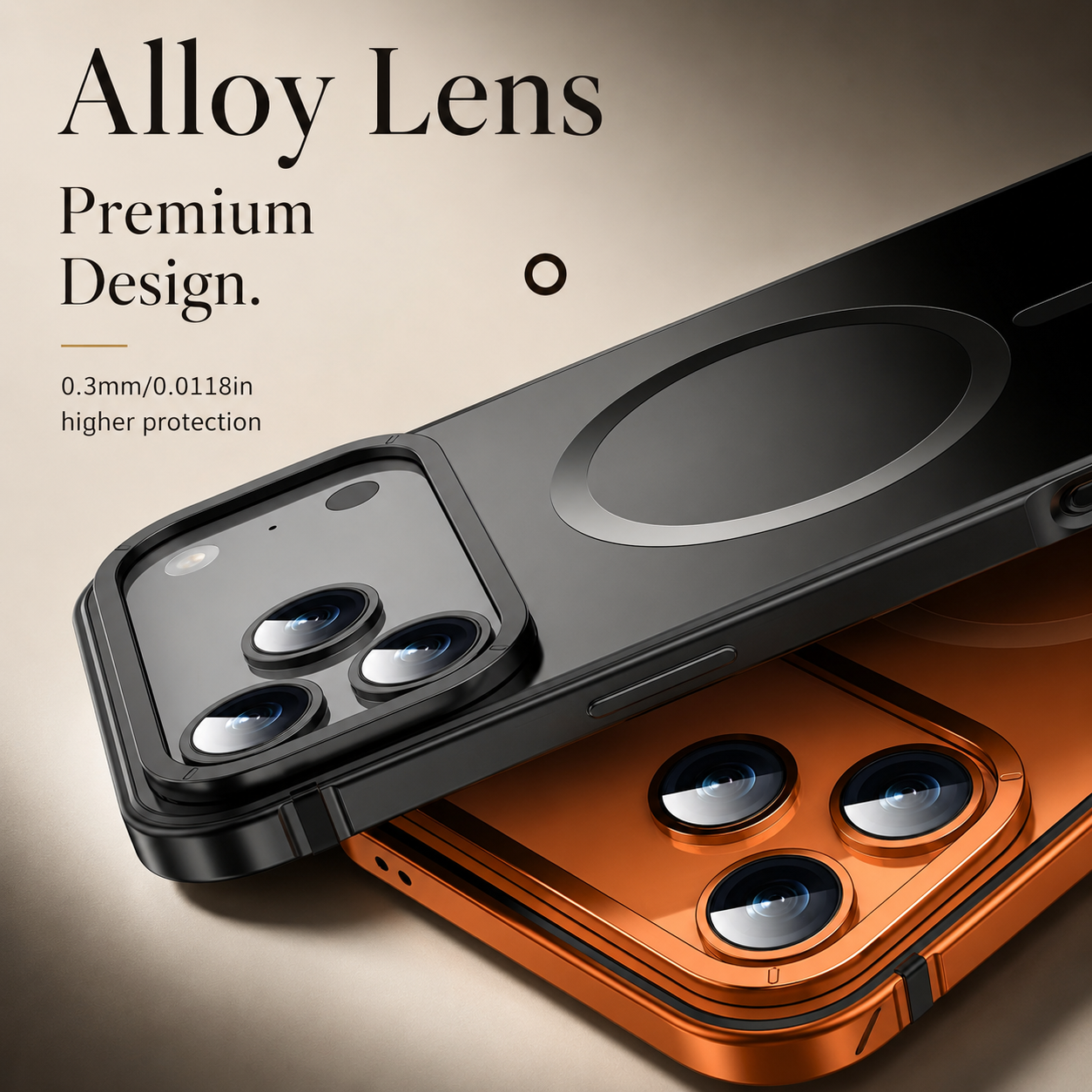 Premium iPhone Case MagSafe Compatible Camera Lens Protection Aluminum Alloy Magnetic Glass Shockproof Cover Anti Scratch Matte Wireless Charging Design