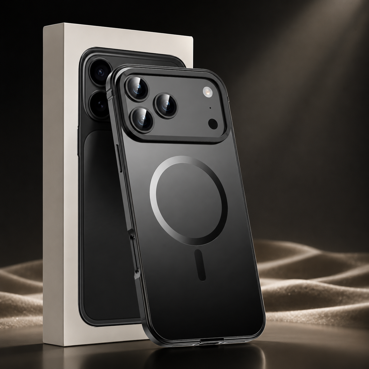 Premium iPhone Case MagSafe Compatible Camera Lens Protection Aluminum Alloy Magnetic Glass Shockproof Cover Anti Scratch Matte Wireless Charging Design