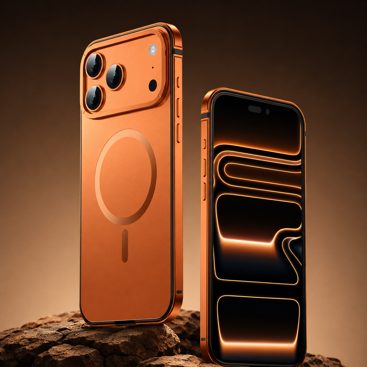 Premium iPhone Case MagSafe Compatible Camera Lens Protection Aluminum Alloy Magnetic Glass Shockproof Cover Anti Scratch Matte Wireless Charging Design