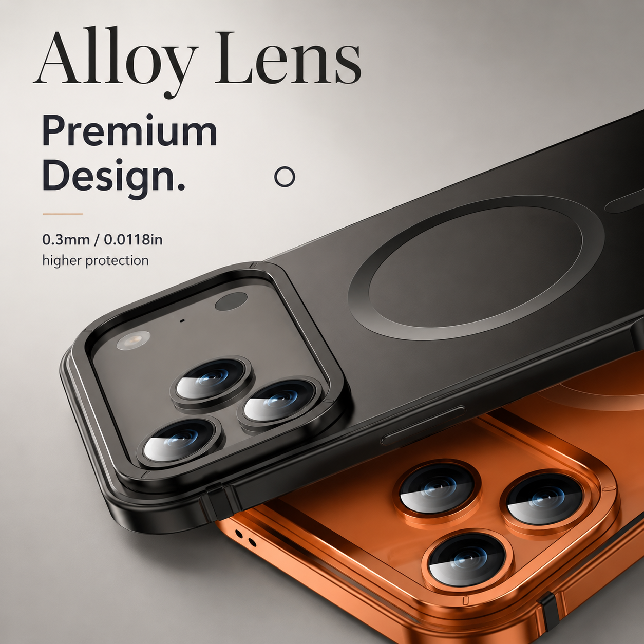 Premium iPhone Case MagSafe Compatible Camera Lens Protection Aluminum Alloy Shockproof Cover Magnetic Glass Guard Anti Scratch Matte Slim Design