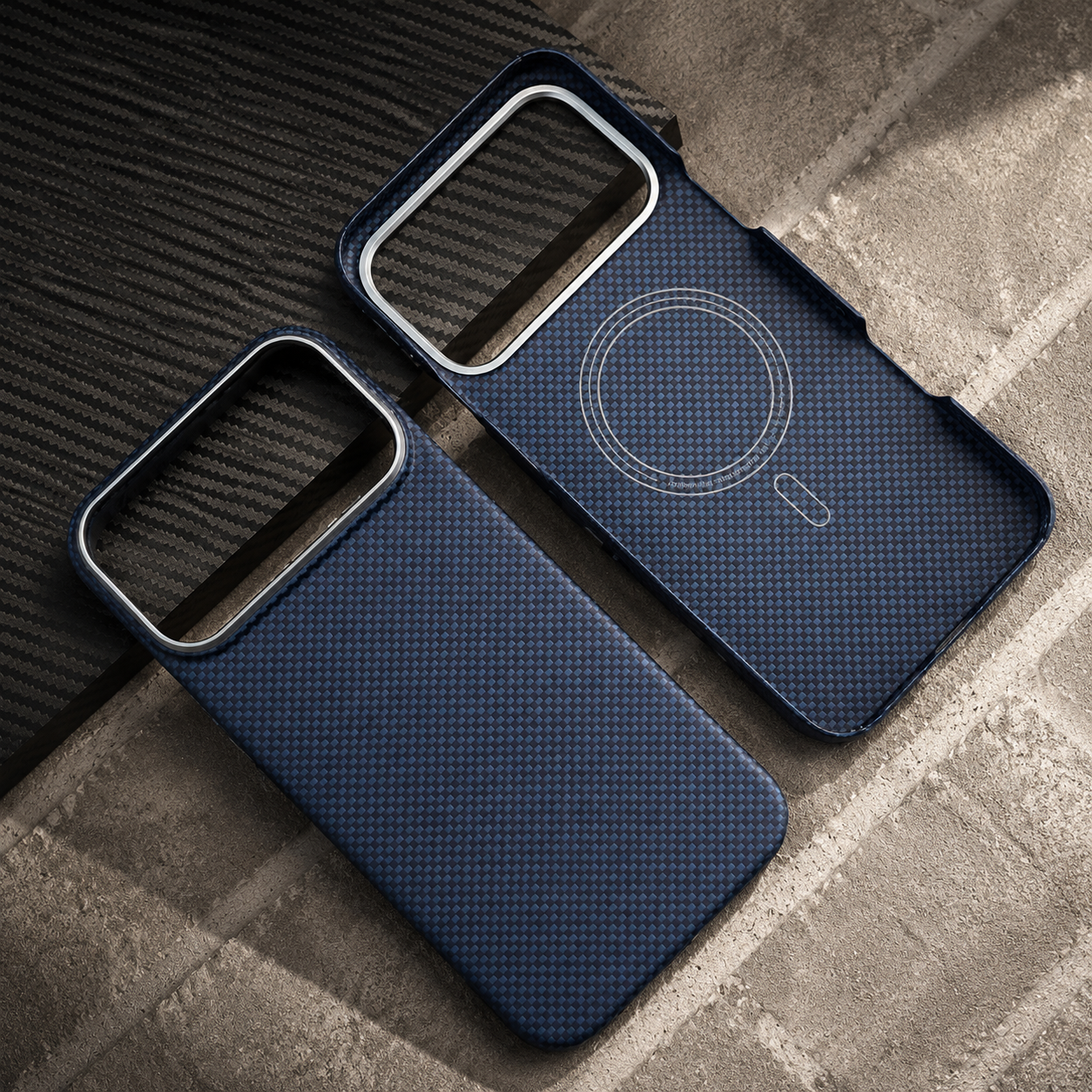 Premium iPhone Case MagSafe Compatible Camera Lens Protection Aramid Carbon Fiber Shockproof Cover Anti Scratch Ultra Thin Wireless Charging Design