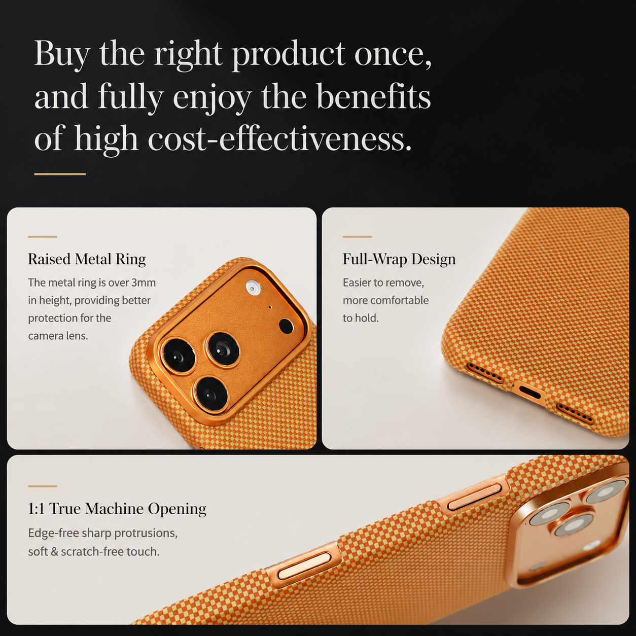 Premium iPhone Case MagSafe Compatible Camera Lens Protection Aramid Fiber Cover Shockproof Full Body Protection Carbon Fiber Texture Lightweight Design
