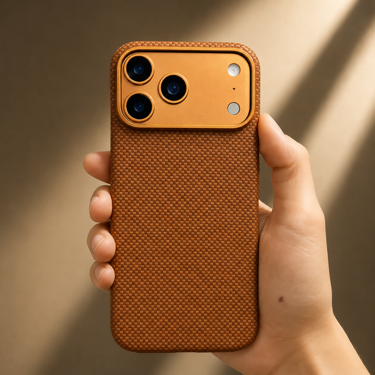 Premium iPhone Case MagSafe Compatible Camera Lens Protection Aramid Fiber Cover Shockproof Full Body Protection Carbon Fiber Texture Lightweight Design
