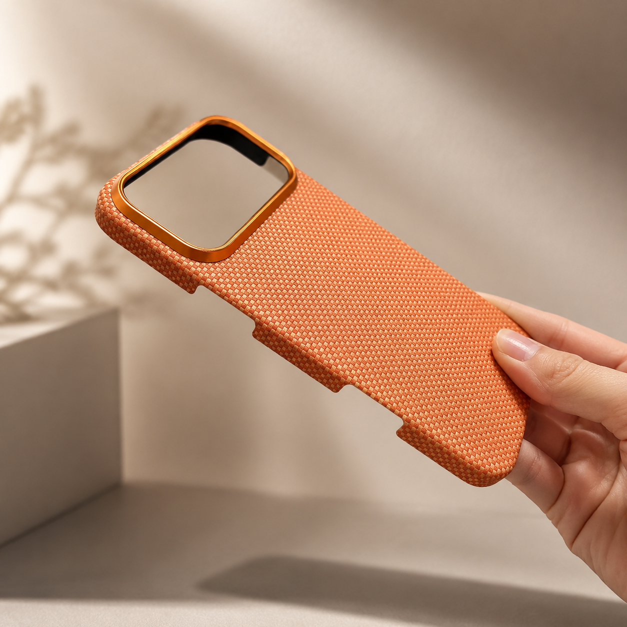Premium iPhone Case MagSafe Compatible Camera Lens Protection Aramid Fiber Cover Shockproof Full Body Protection Carbon Fiber Texture Lightweight Design