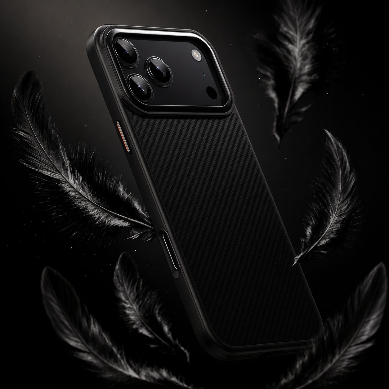 Premium iPhone Case MagSafe Compatible Camera Lens Protection Kevlar Aramid Fiber Cover Carbon Fiber TPU PC Shockproof Anti Fingerprint Lightweight Design