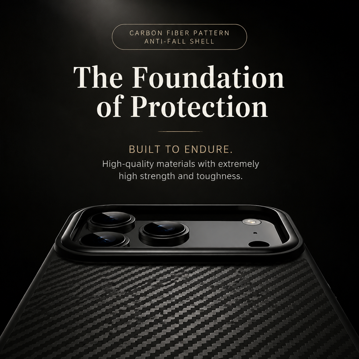 Premium iPhone Case MagSafe Compatible Camera Lens Protection Kevlar Aramid Fiber Cover Carbon Fiber TPU PC Shockproof Anti Fingerprint Lightweight Design