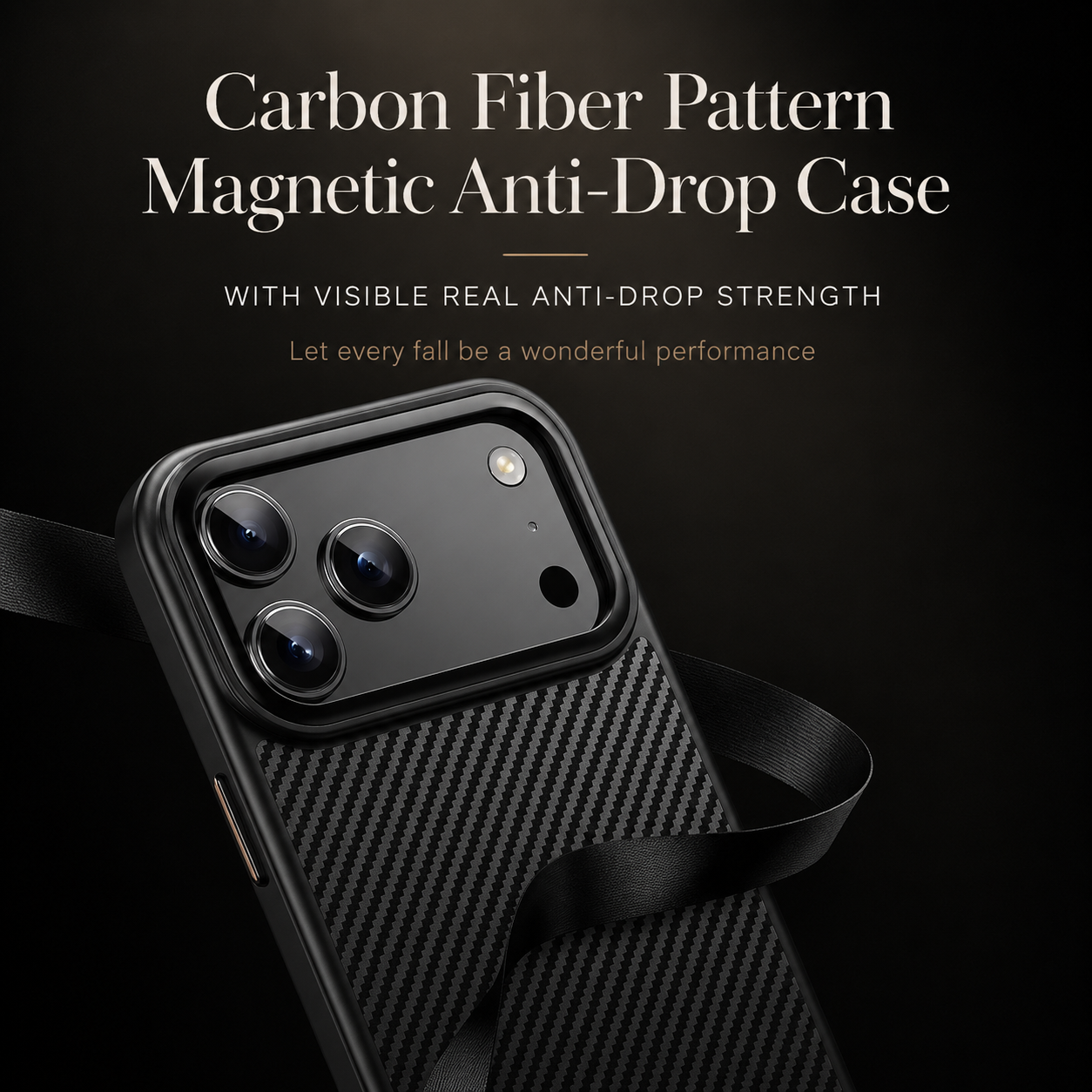 Premium iPhone Case MagSafe Compatible Camera Lens Protection Kevlar Aramid Fiber Cover Carbon Fiber TPU PC Shockproof Anti Fingerprint Lightweight Design