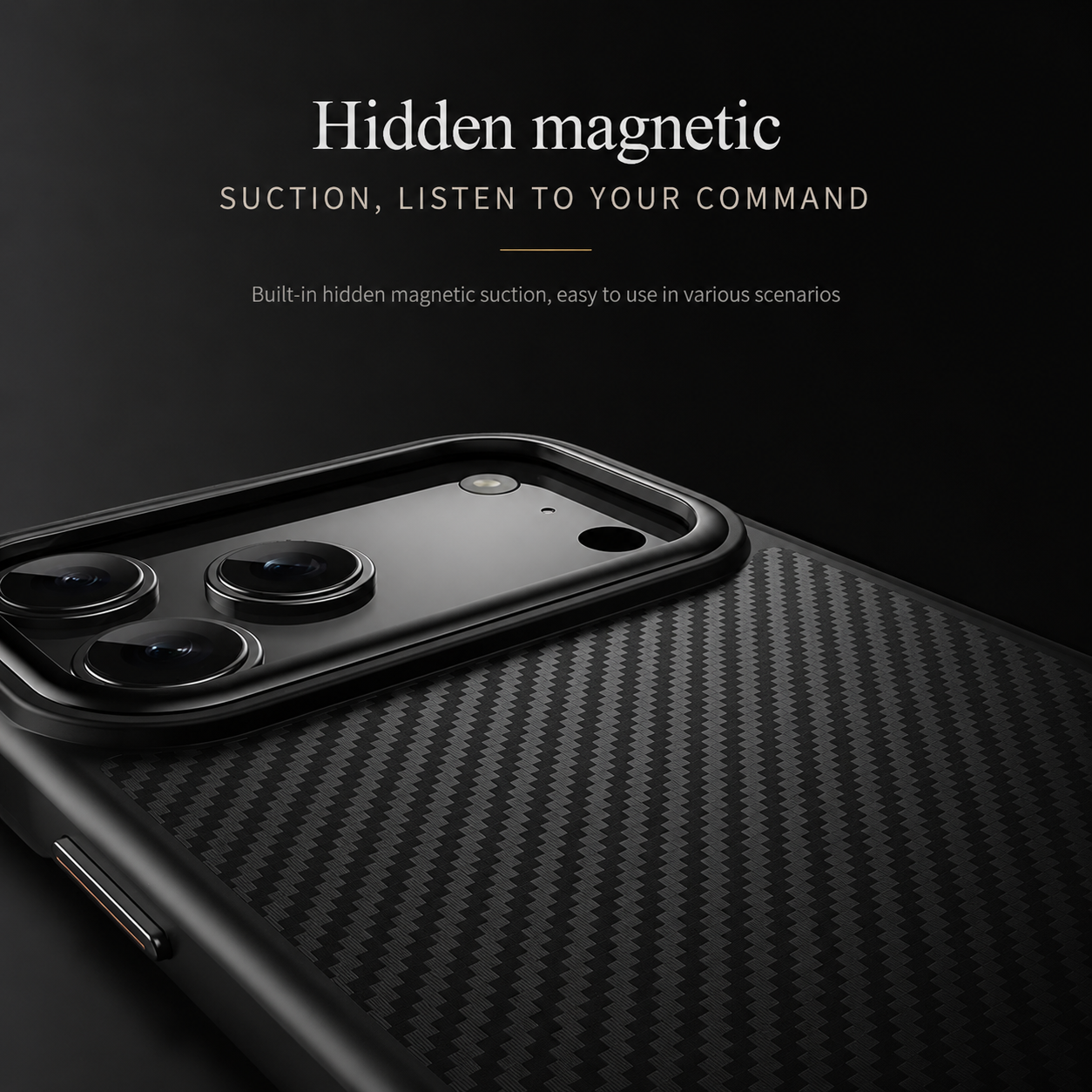 Premium iPhone Case MagSafe Compatible Camera Lens Protection Kevlar Aramid Fiber Cover Carbon Fiber TPU PC Shockproof Anti Fingerprint Lightweight Design