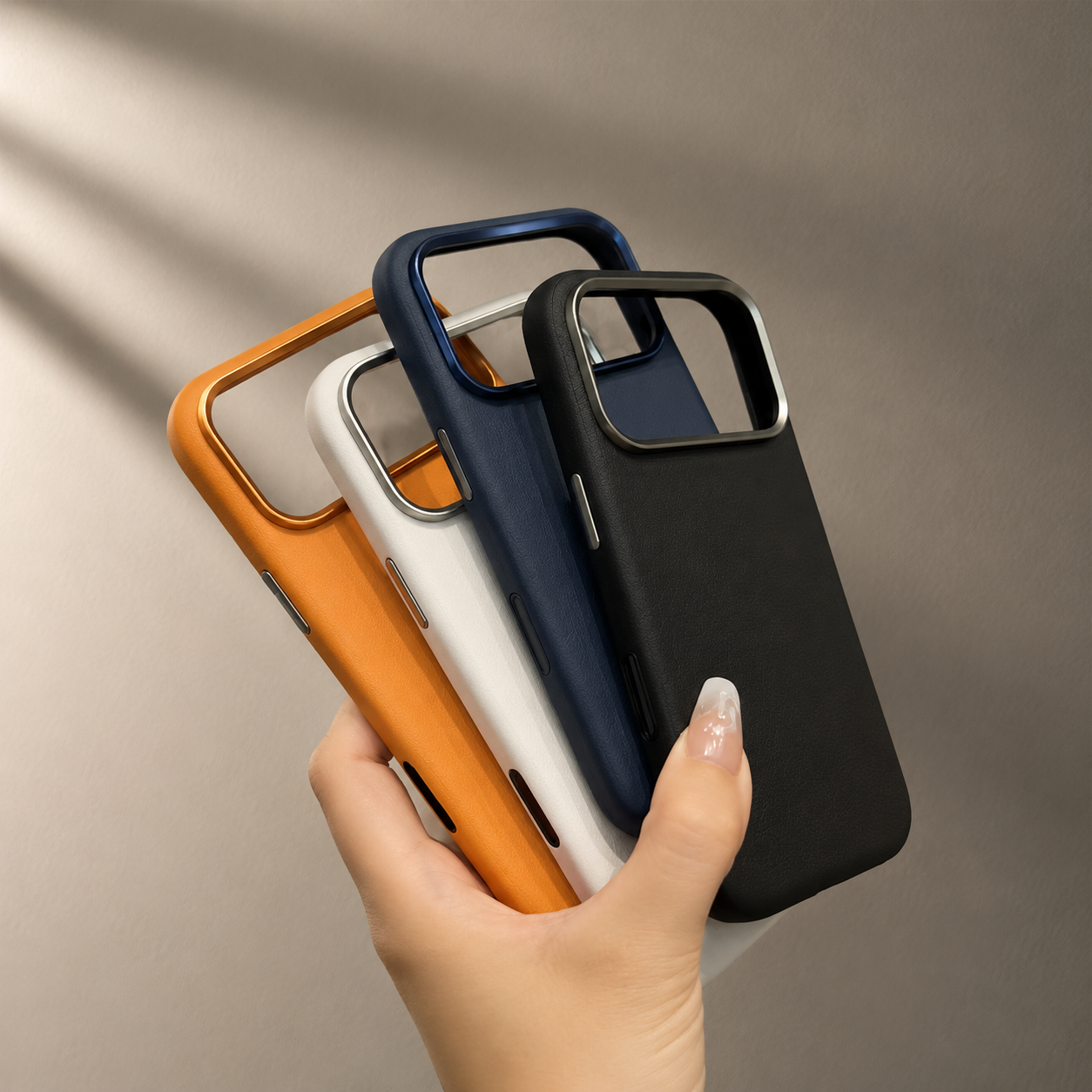 Premium iPhone Case MagSafe Compatible Camera Lens Protection Leather Magnetic Cover Full Protection Artificial Leather Anti Fingerprint Wireless Charging Design