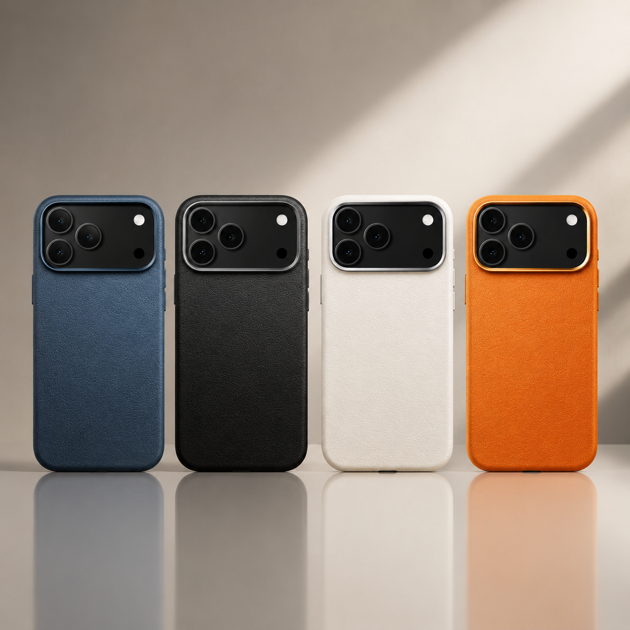 Premium iPhone Case MagSafe Compatible Camera Lens Protection Leather Magnetic Cover Full Protection Artificial Leather Anti Fingerprint Wireless Charging Design