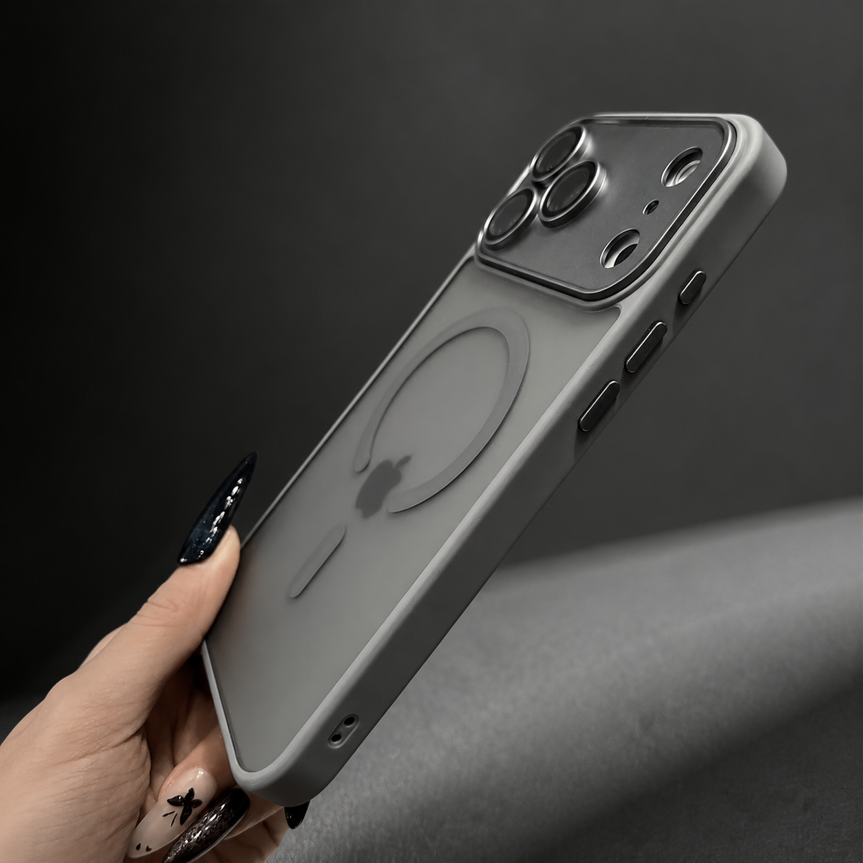 Premium iPhone Case MagSafe Compatible Camera Lens Protection Matte Translucent Cover Shockproof PC TPU Hybrid Design Anti Fingerprint Wireless Charging