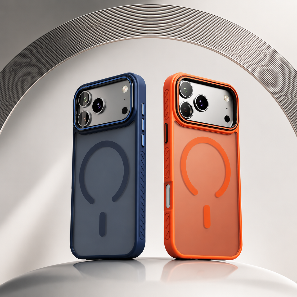 Premium iPhone Case MagSafe Compatible Camera Lens Protection Matte Transparent Cover Shockproof PC TPU Hybrid Design Anti Fingerprint Wireless Charging