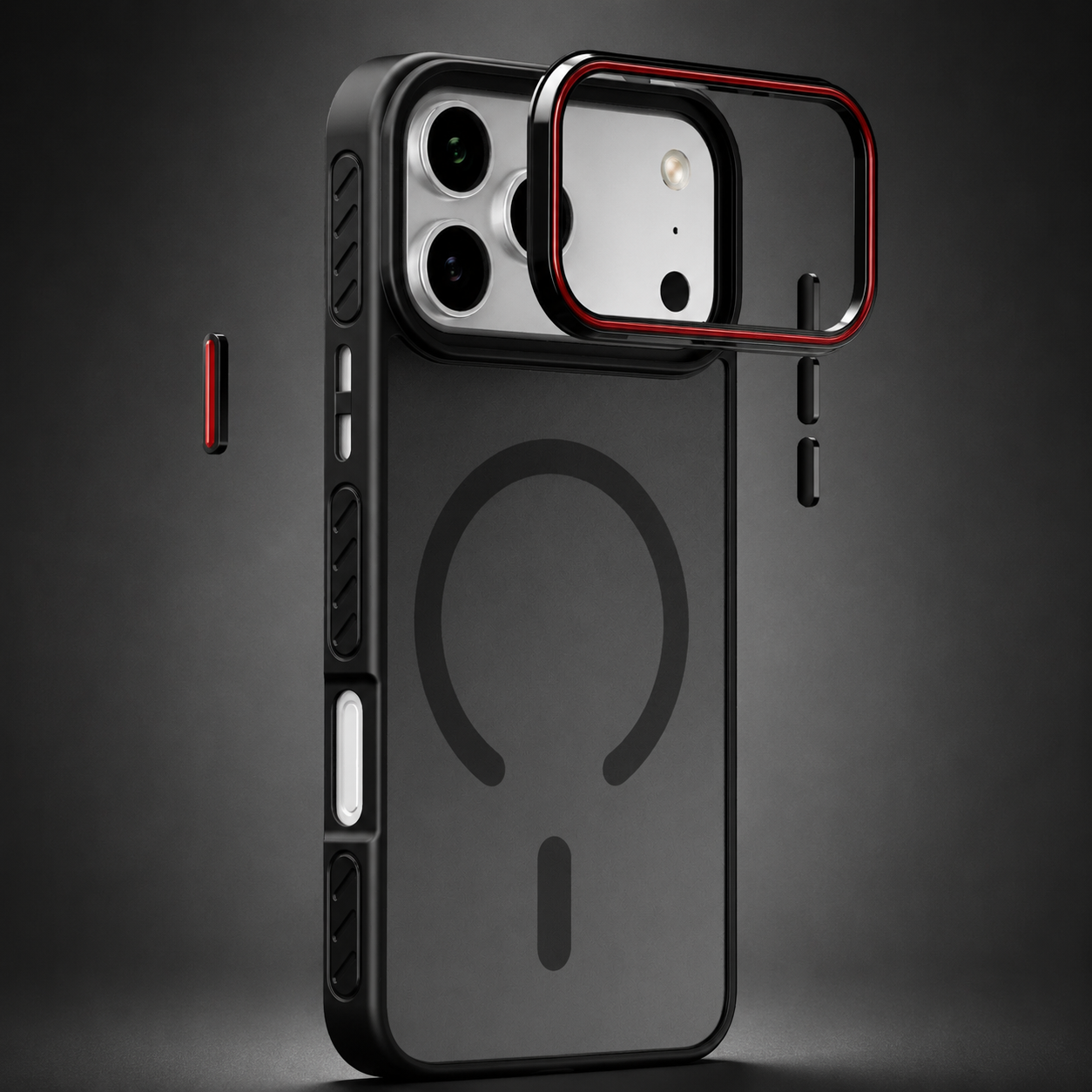 Premium iPhone Case MagSafe Compatible Camera Lens Protection Matte Transparent Cover Shockproof PC TPU Hybrid Design Anti Fingerprint Wireless Charging