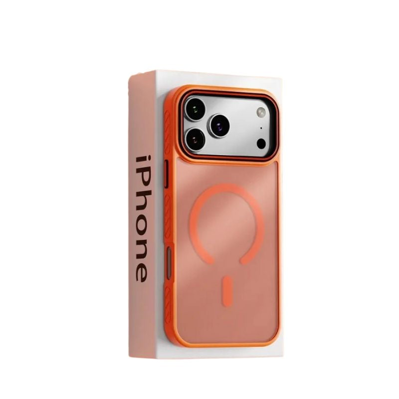 Premium iPhone Case MagSafe Compatible Camera Lens Protection Matte Transparent Cover Shockproof PC TPU Hybrid Design Anti Fingerprint Wireless Charging