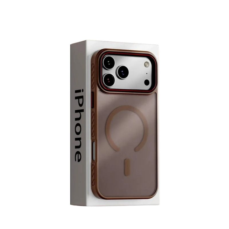 Premium iPhone Case MagSafe Compatible Camera Lens Protection Matte Transparent Cover Shockproof PC TPU Hybrid Design Anti Fingerprint Wireless Charging