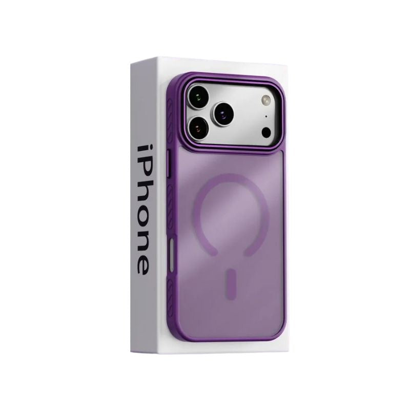 Premium iPhone Case MagSafe Compatible Camera Lens Protection Matte Transparent Cover Shockproof PC TPU Hybrid Design Anti Fingerprint Wireless Charging