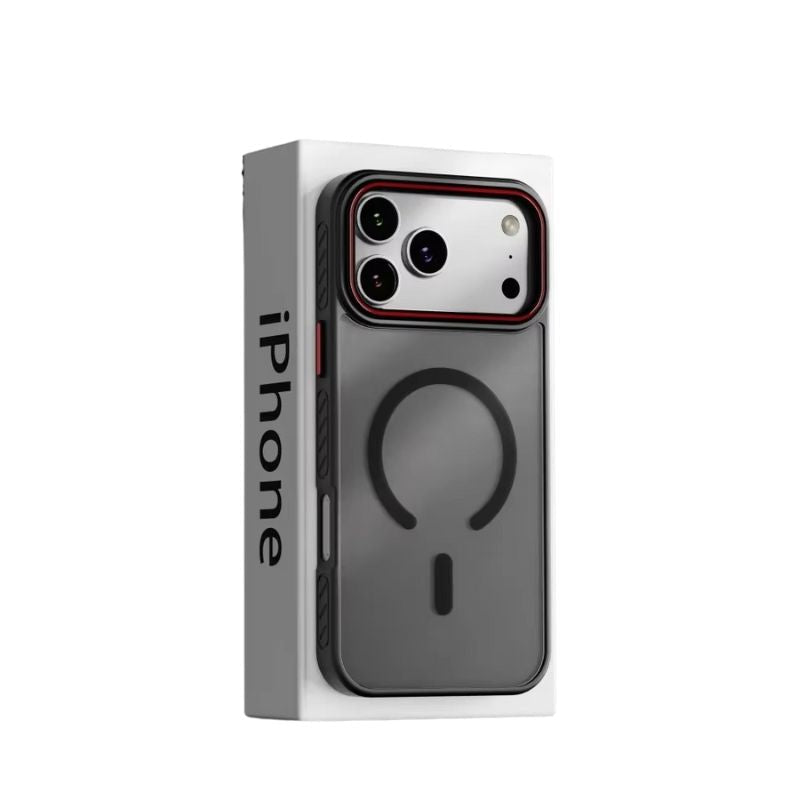 Premium iPhone Case MagSafe Compatible Camera Lens Protection Matte Transparent Cover Shockproof PC TPU Hybrid Design Anti Fingerprint Wireless Charging