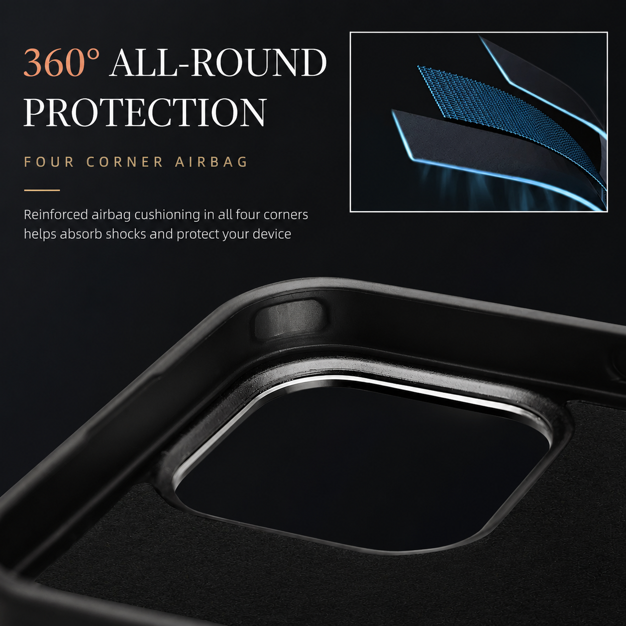 Premium iPhone Case MagSafe Compatible Camera Lens Protection Real Forged Carbon Fiber Cover Shockproof Dual Layer Full Coverage Metal Button Design