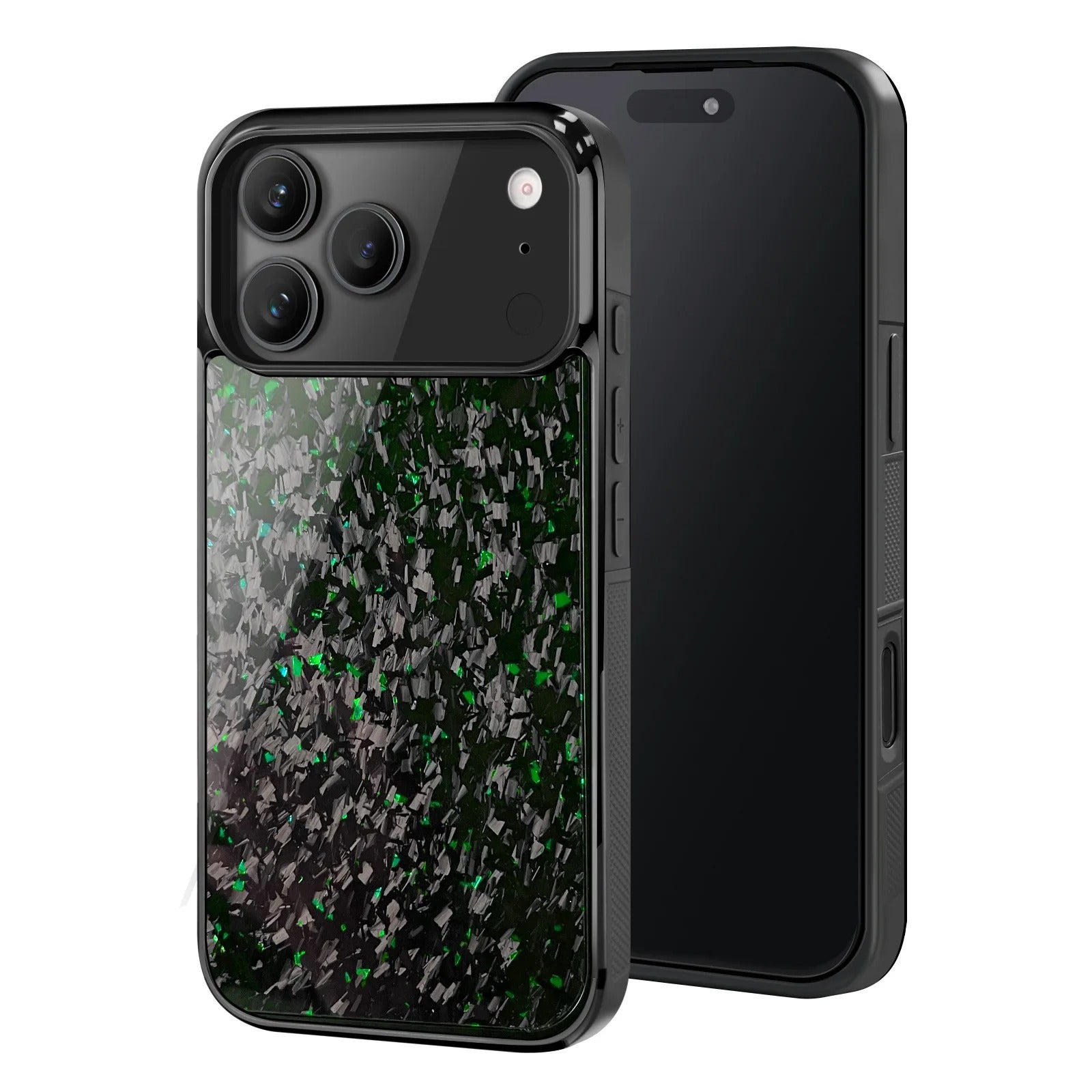 Premium iPhone Case MagSafe Compatible Camera Lens Protection Real Forged Carbon Fiber Shockproof TPU Cover Non Slip Wireless Charging Design