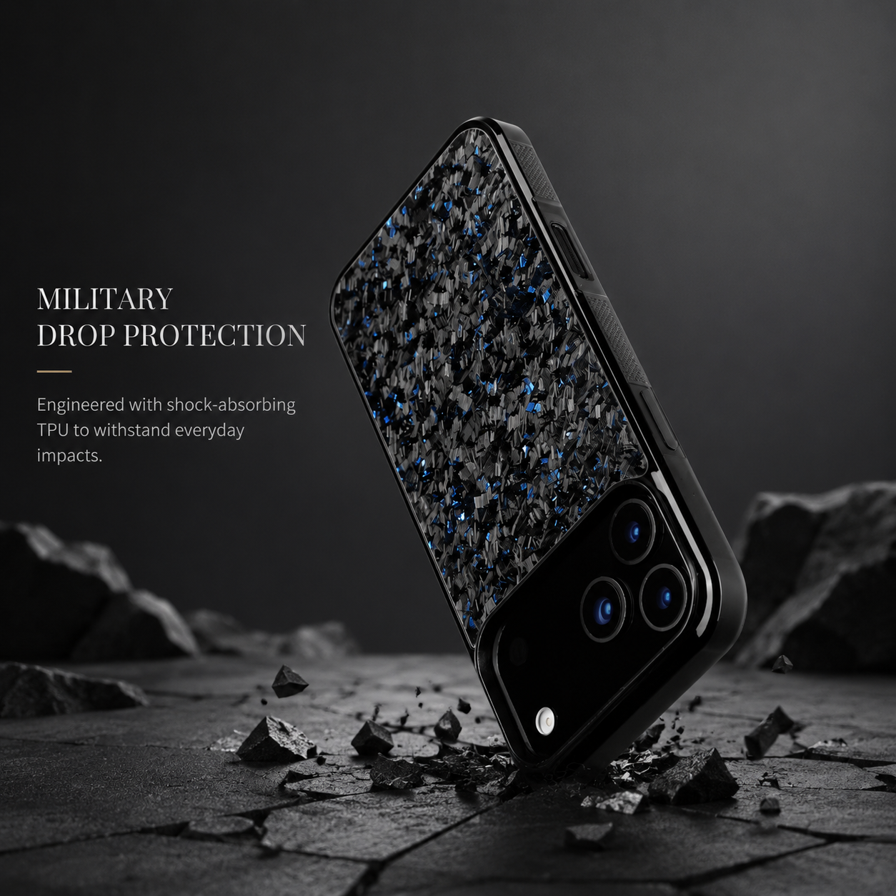 Premium iPhone Case MagSafe Compatible Camera Lens Protection Real Forged Carbon Fiber Shockproof TPU Cover Non Slip Wireless Charging Design