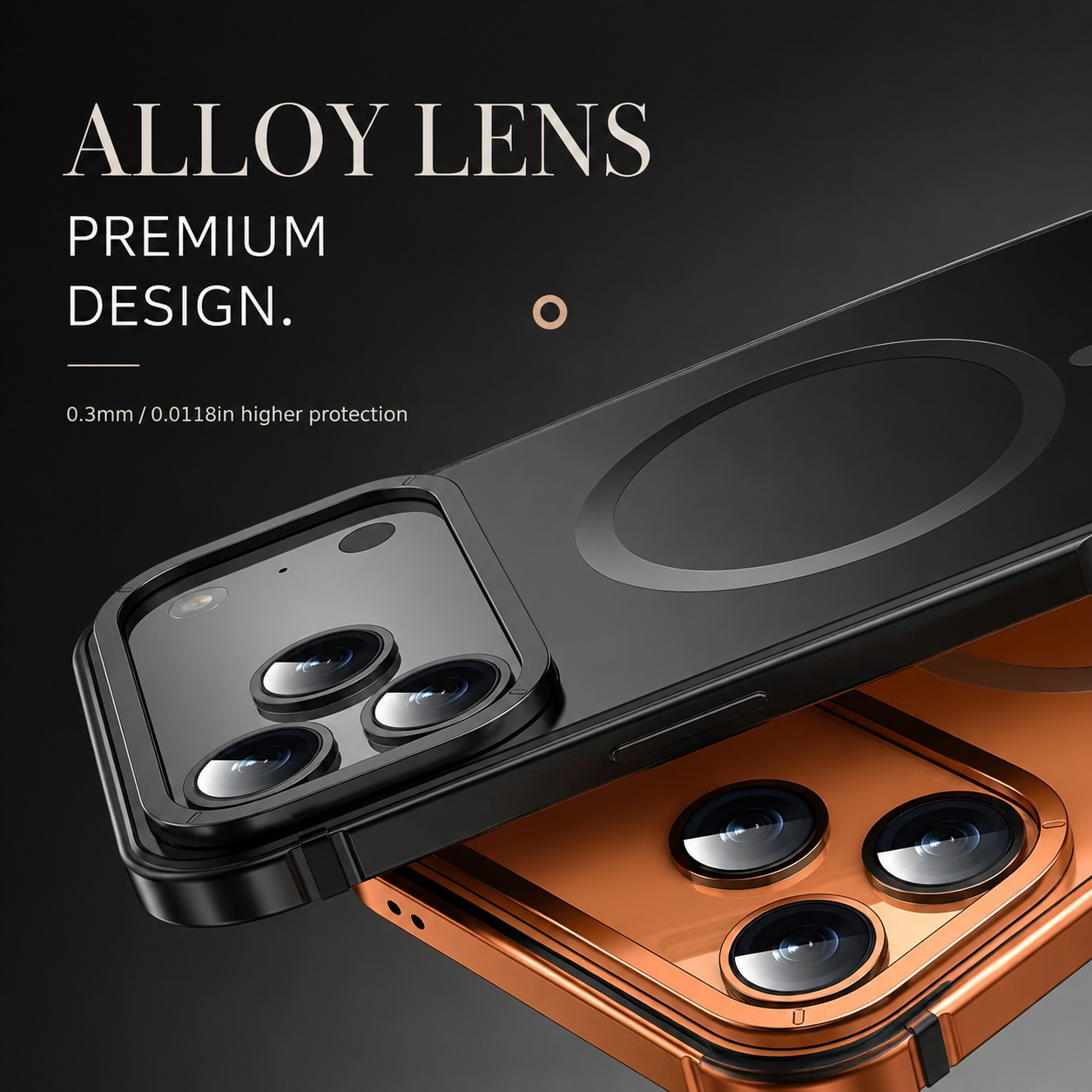 Premium iPhone Case MagSafe Compatible Camera Lens Protection Shockproof Cover Aluminum Alloy Magnetic Glass Wireless Charging Anti Scratch Matte Design