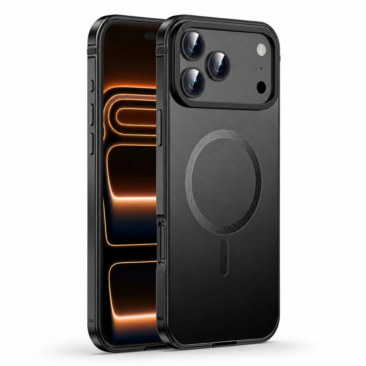 Premium iPhone Case MagSafe Compatible Camera Lens Protection Shockproof Cover Aluminum Alloy Magnetic Glass Wireless Charging Anti Scratch Matte Design