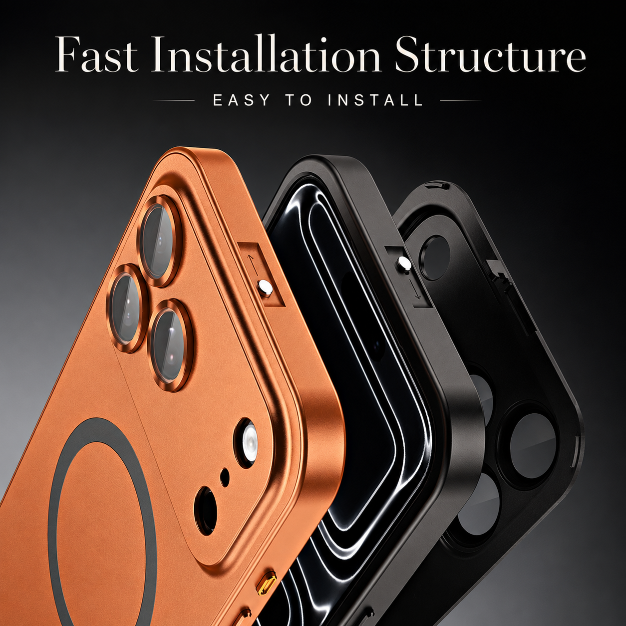 Premium iPhone Case MagSafe Compatible Camera Lens Protection Shockproof Cover Aluminum Alloy Magnetic Wireless Charging Full Coverage Matte Anti Fingerprint Design