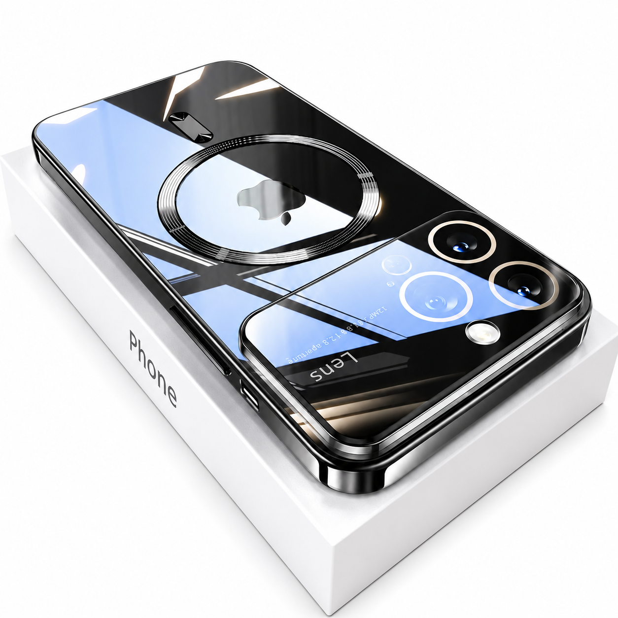Premium iPhone Case MagSafe Compatible Camera Lens Protection Shockproof Cover Clear TPU Magnetic Wireless Charging Anti Yellowing Scratch Resistant Design