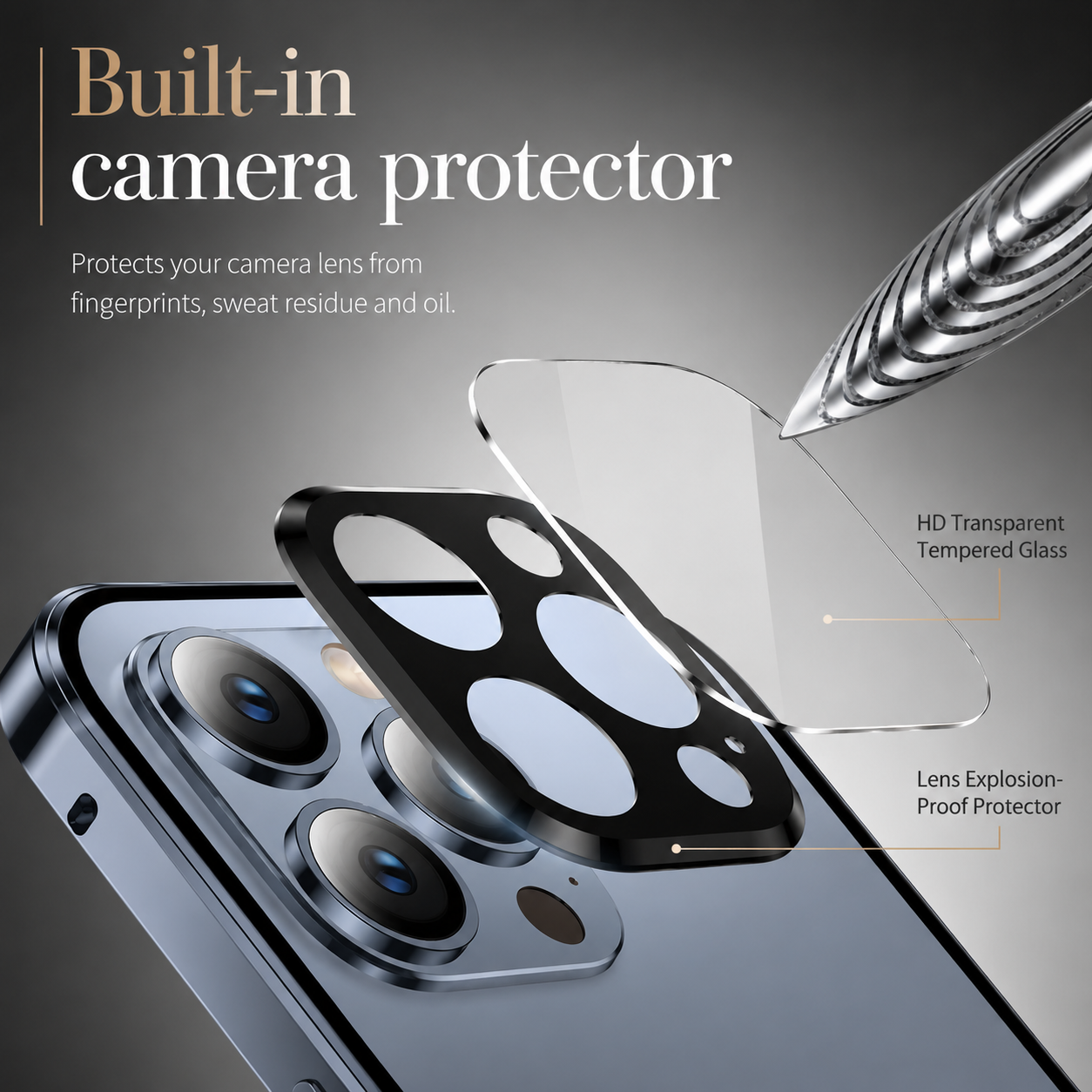 Premium iPhone Case MagSafe Compatible Camera Lens Protection Shockproof Cover Double Sided Magnetic Glass Aluminum Alloy Frame Full Protection Design